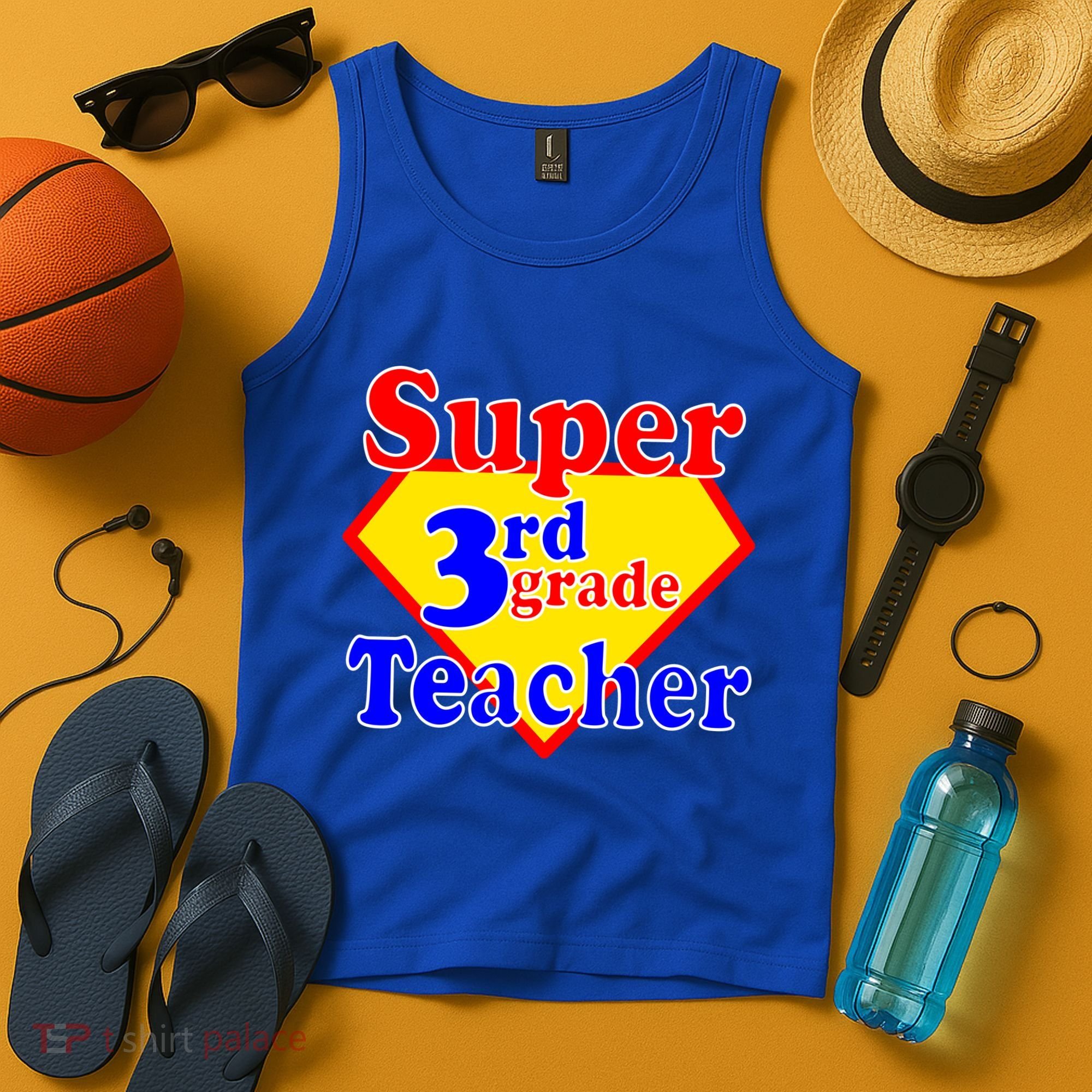 Super 3rd Grade Teacher Funny School Tank Top