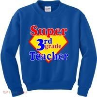Super 3rd Grade Teacher Funny School Kids Sweatshirt thumb 0
