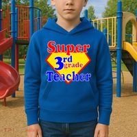 Super 3rd Grade Teacher Funny School Kids Hoodie thumb 2