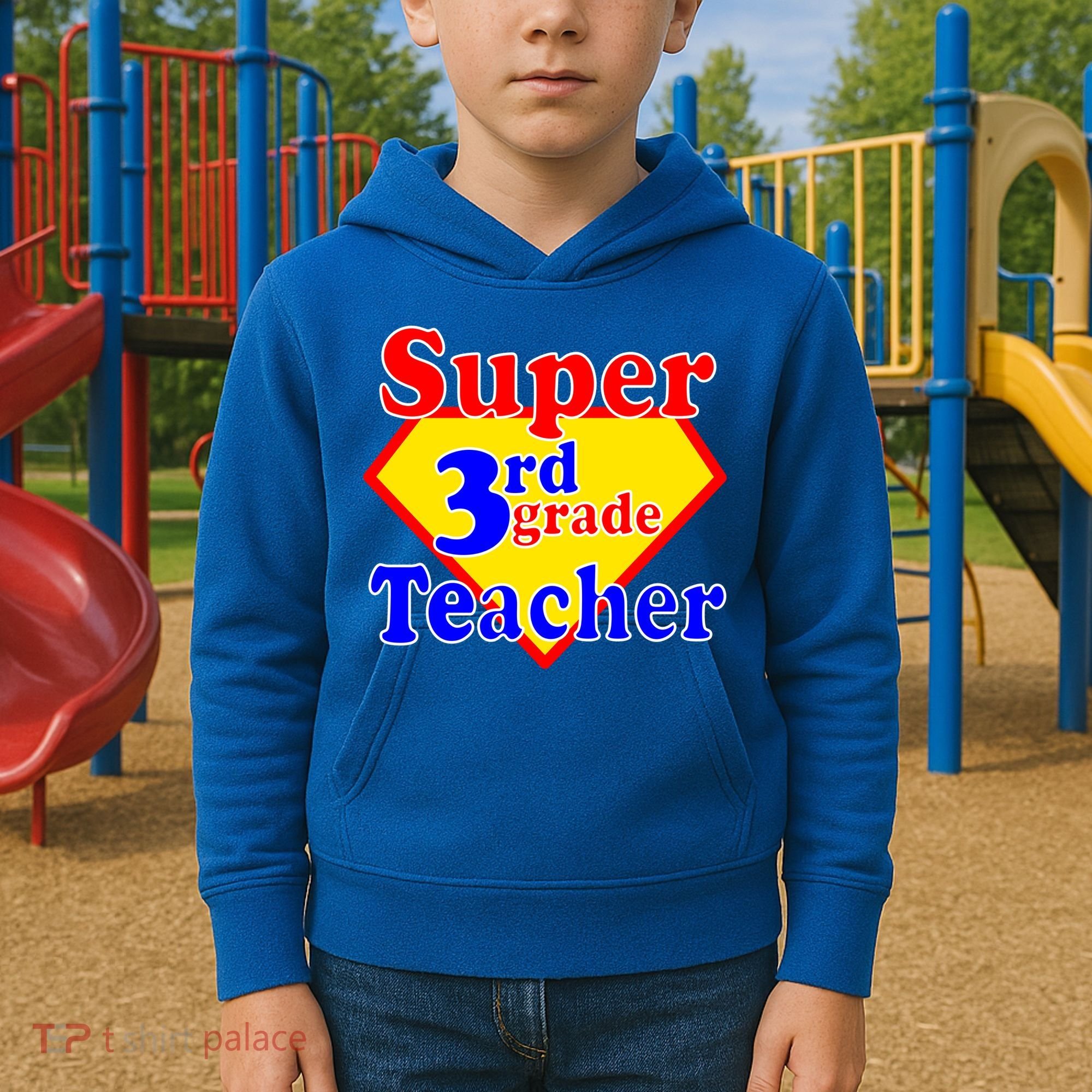 Super 3rd Grade Teacher Funny School Kids Hoodie