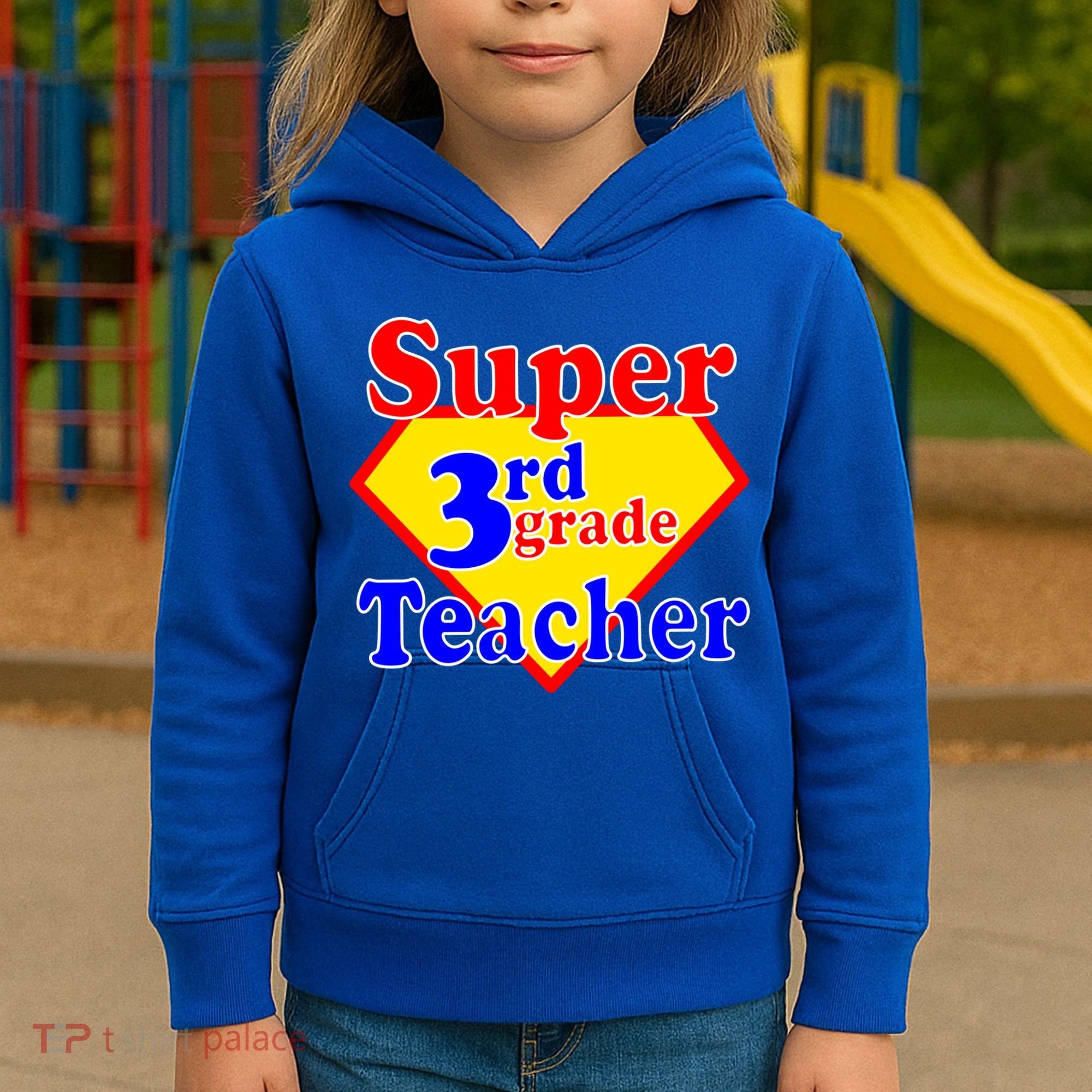 Super 3rd Grade Teacher Funny School Kids Hoodie
