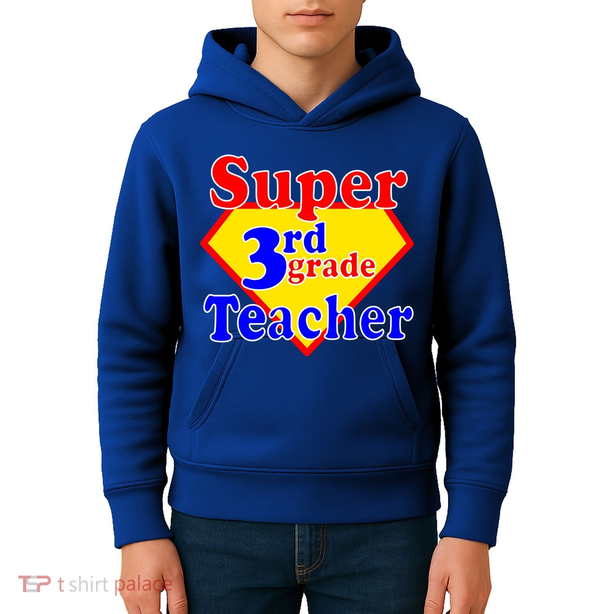 Super 3rd Grade Teacher Funny School Kids Hoodie