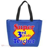 Super 3rd Grade Teacher Funny School Tote Bag thumb 0