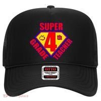 Super 4th Grade Teacher Hat thumb 0