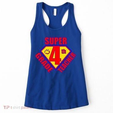 Super 4th Grade Teacher Women's Tank Top