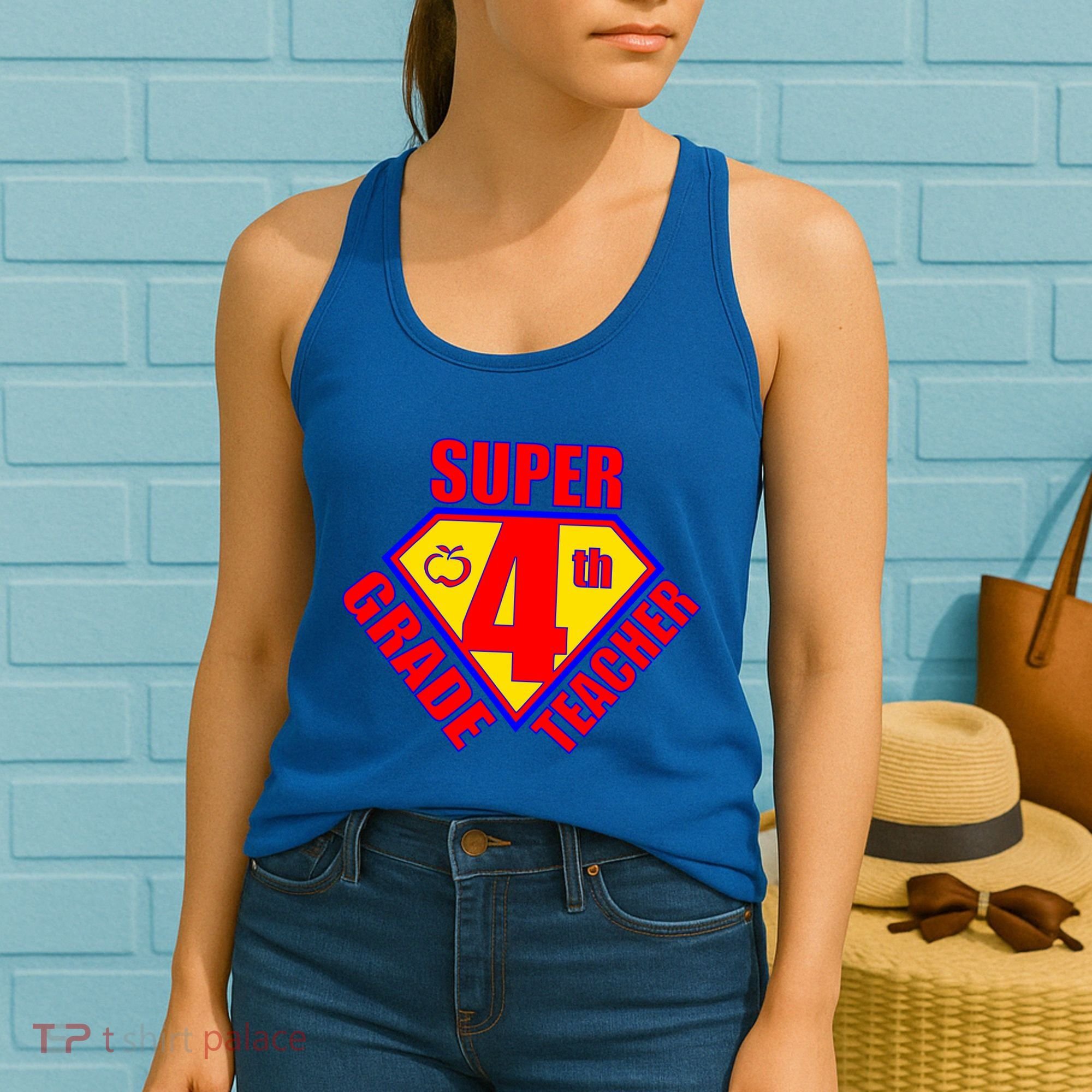 Super 4th Grade Teacher Women's Tank Top
