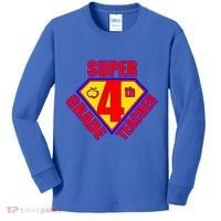 Super 4th Grade Teacher Kids Long Sleeve Shirt thumb 0
