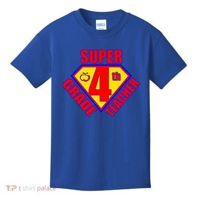 Super 4th Grade Teacher Kids T-Shirt