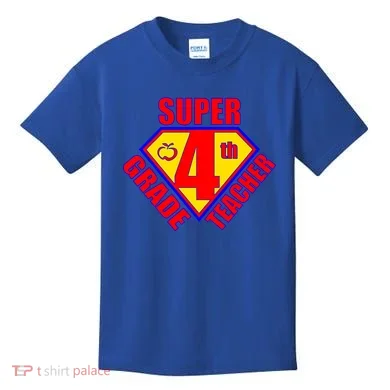 Super 4th Grade Teacher Kids T-Shirt