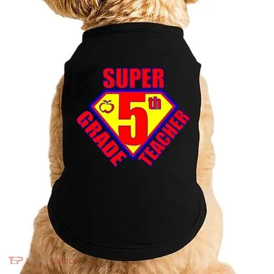 Super 5th Grade Teacher Doggie Tank