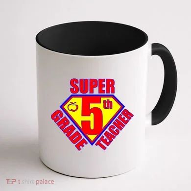 Super 5th Grade Teacher Coffee Mug back