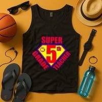 Super 5th Grade Teacher Tank Top thumb 4