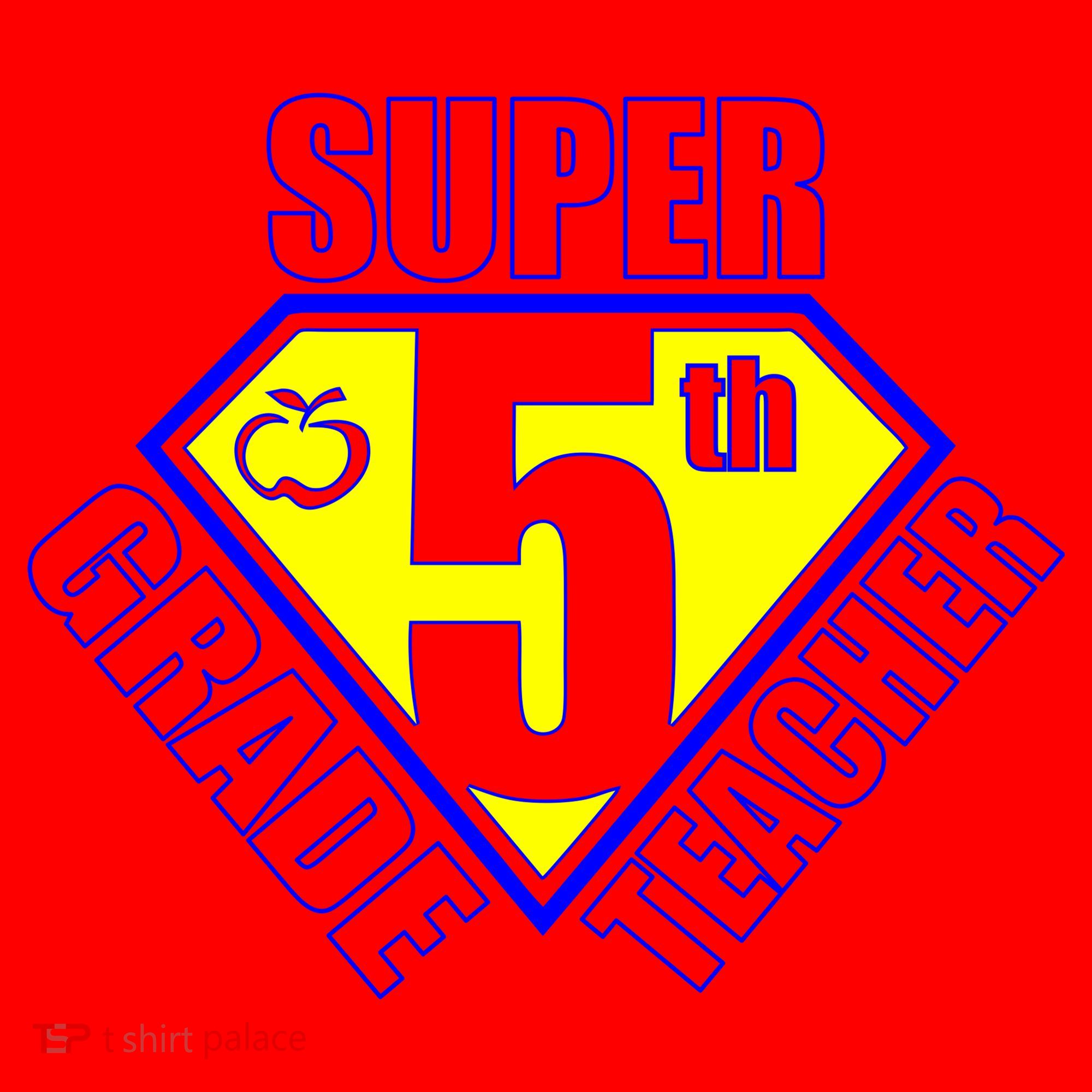 Super 5th Grade Teacher Santa Hat