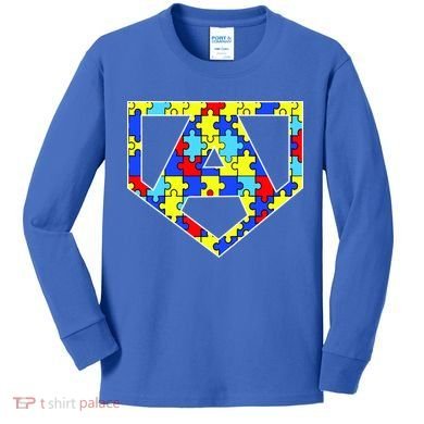Super Autism Hero Kids Long Sleeve Shirt