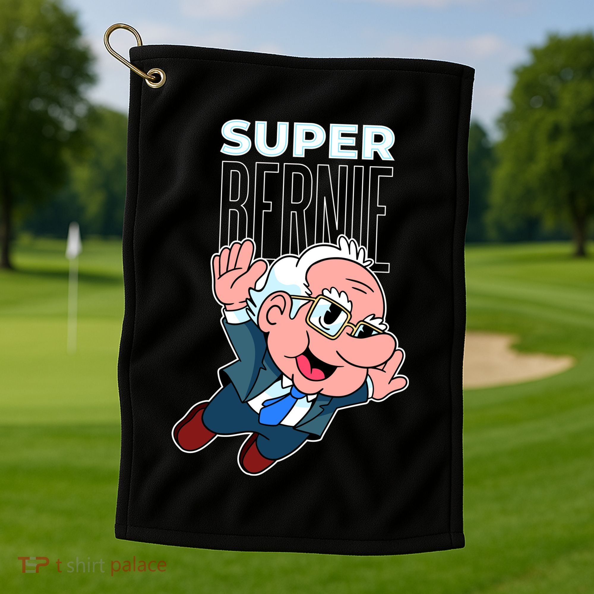 Super Bernie Sanders Golf Towel