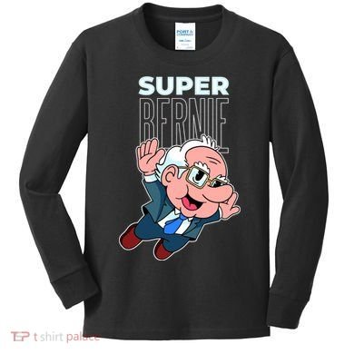 Super Bernie Sanders Kids Long Sleeve Shirt
