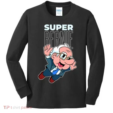 Super Bernie Sanders Kids Long Sleeve Shirt
