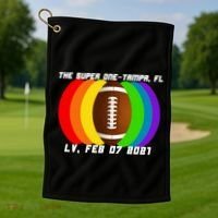 Super Big Game Kansas Football Golf Towel thumb 1