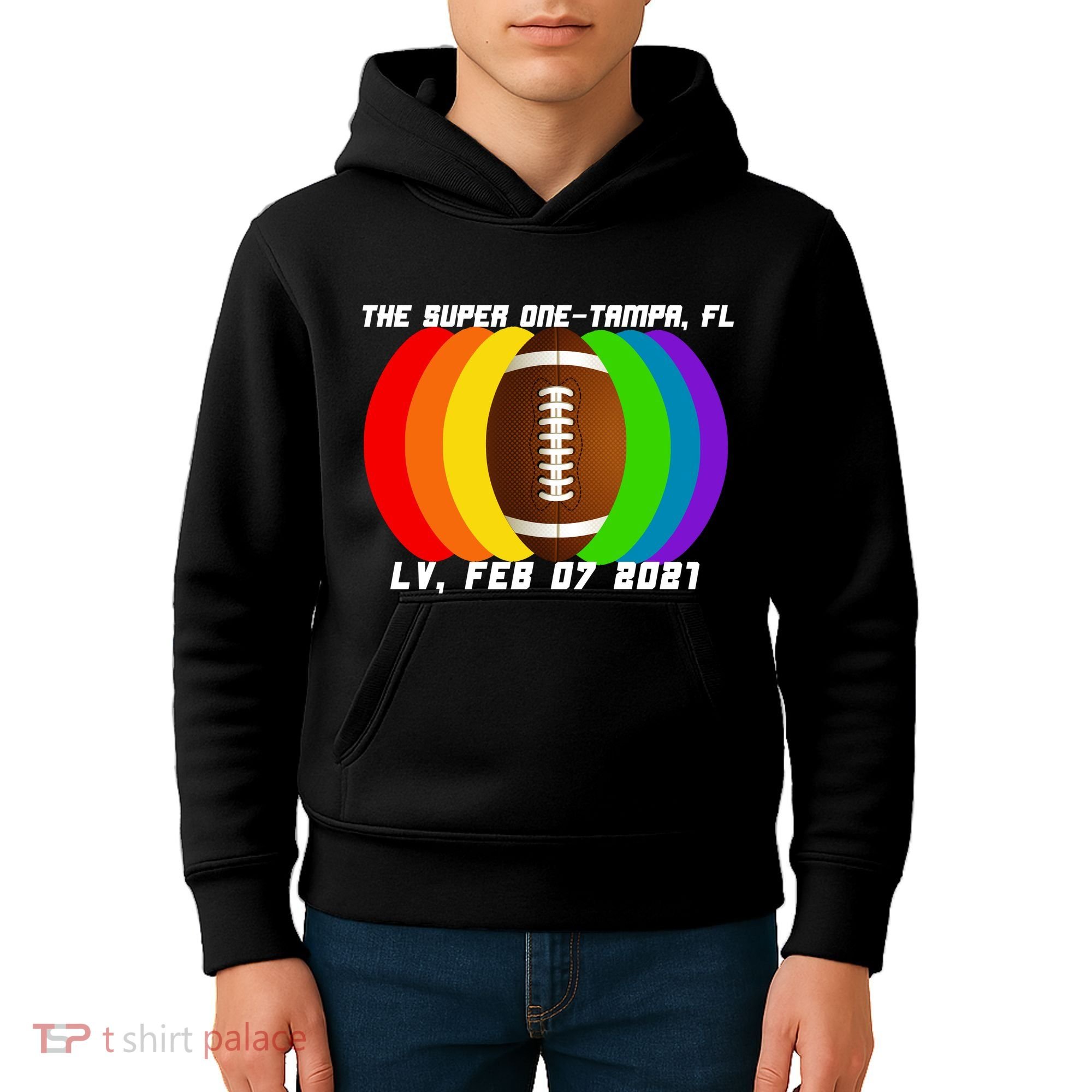 Super Big Game Kansas Football Kids Hoodie