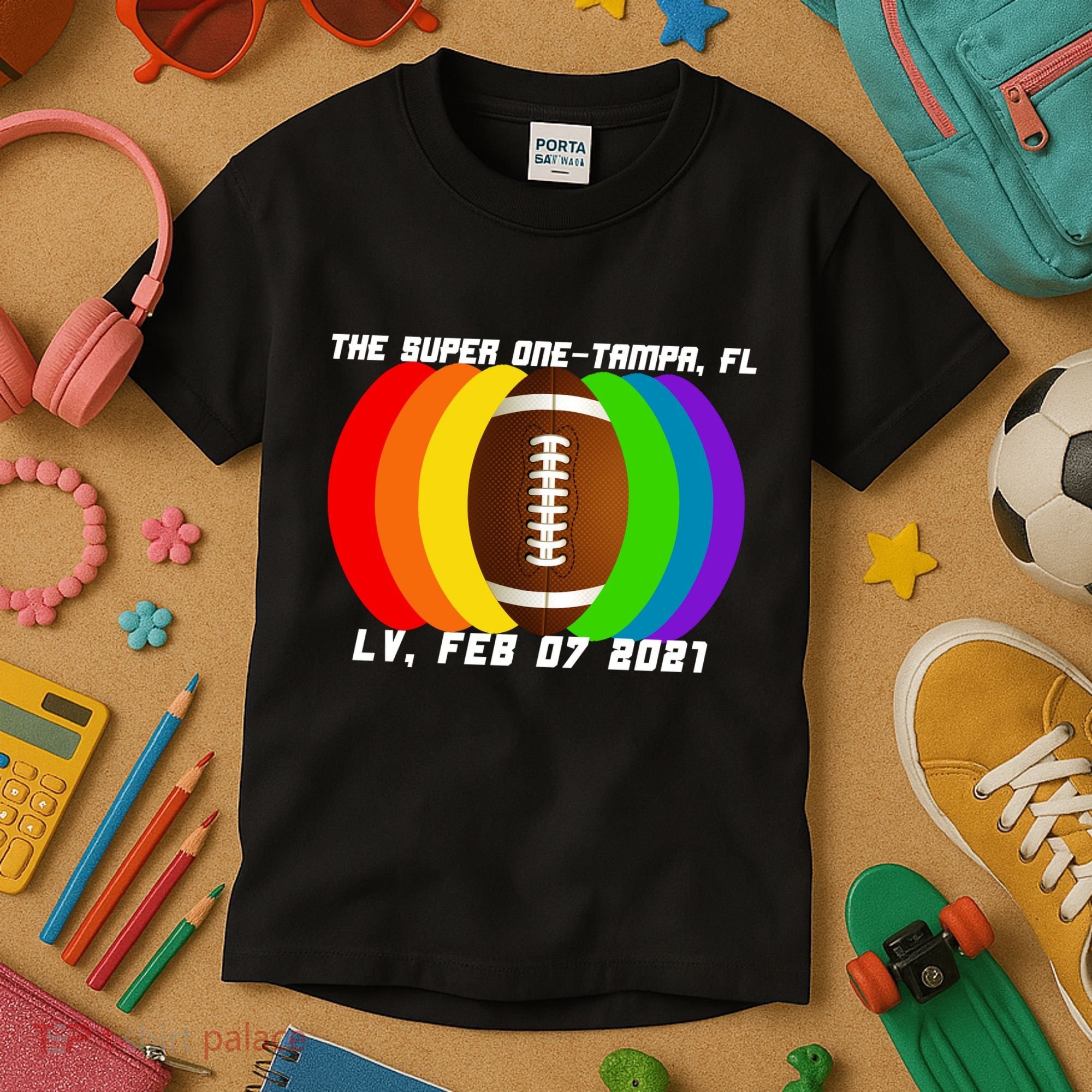 Super Big Game Kansas Football Kids T-Shirt