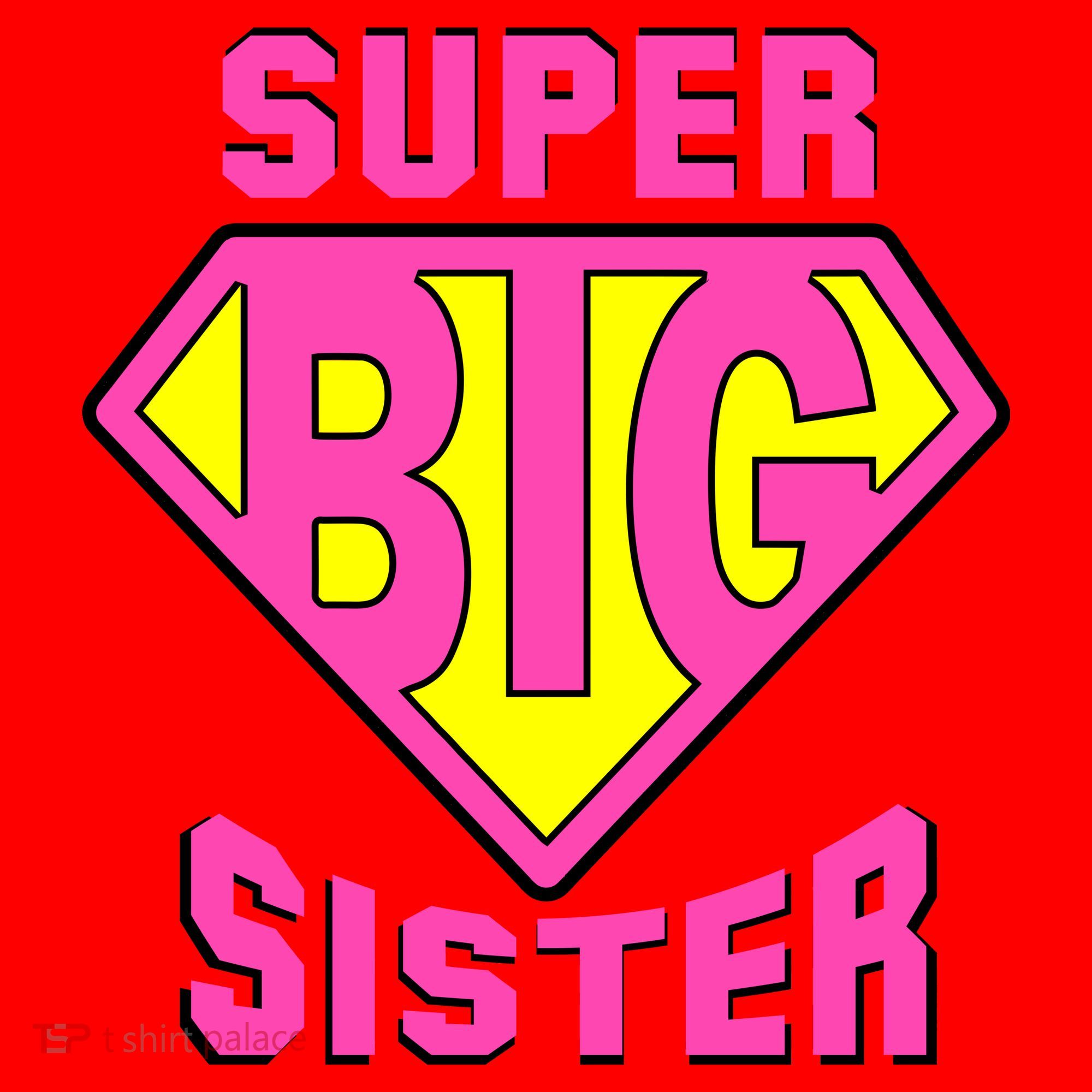 Super Big Sister Santa Hat