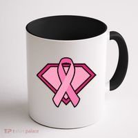 Super Breast Cancer Superhero Coffee Mug thumb 1