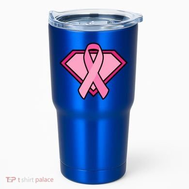 Super Breast Cancer Superhero Tumbler