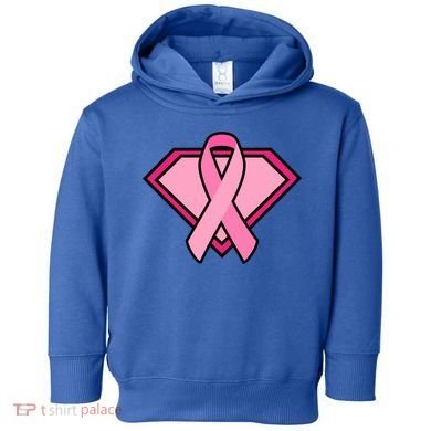 Super Breast Cancer Superhero Toddler Hoodie