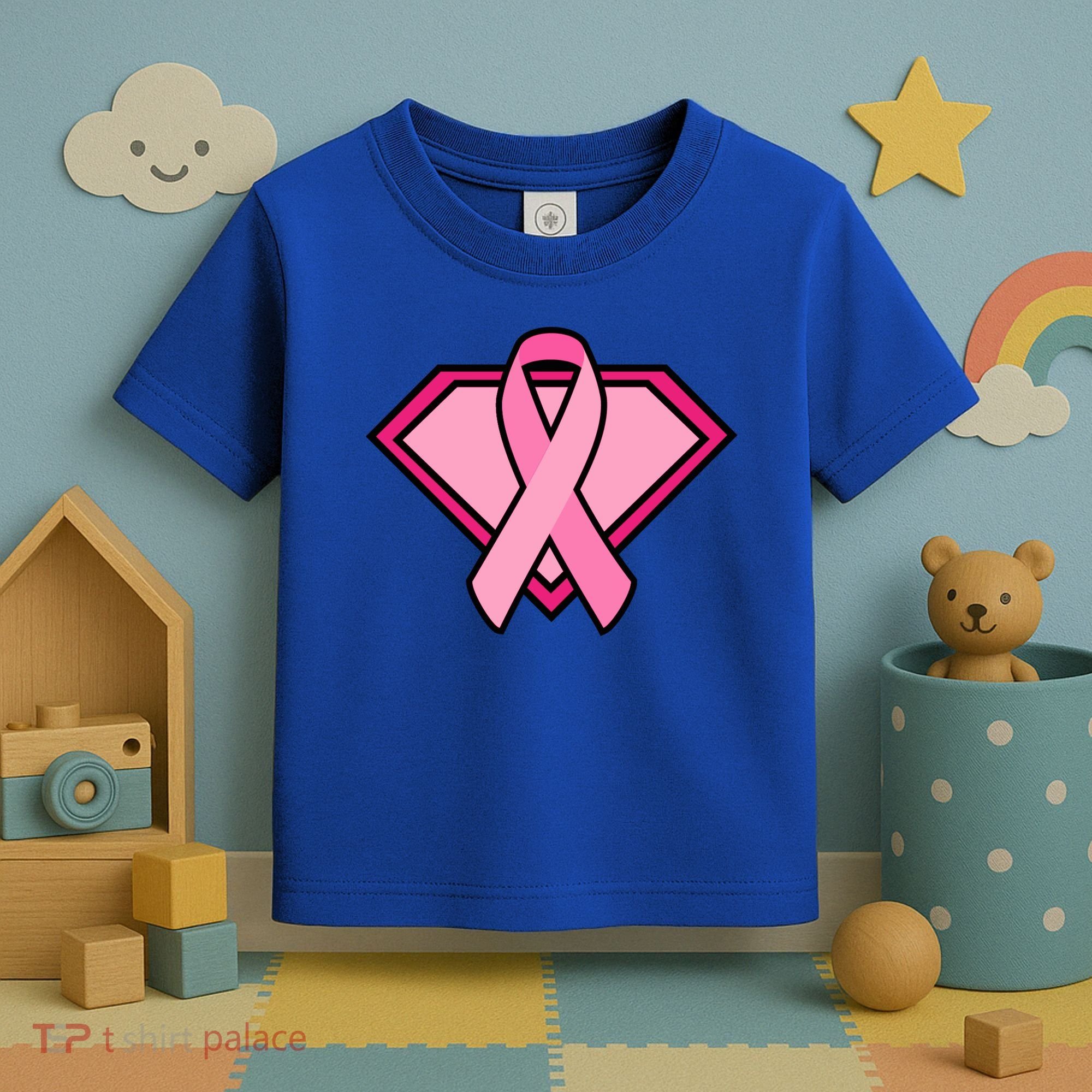 Super Breast Cancer Superhero Toddler T-Shirt