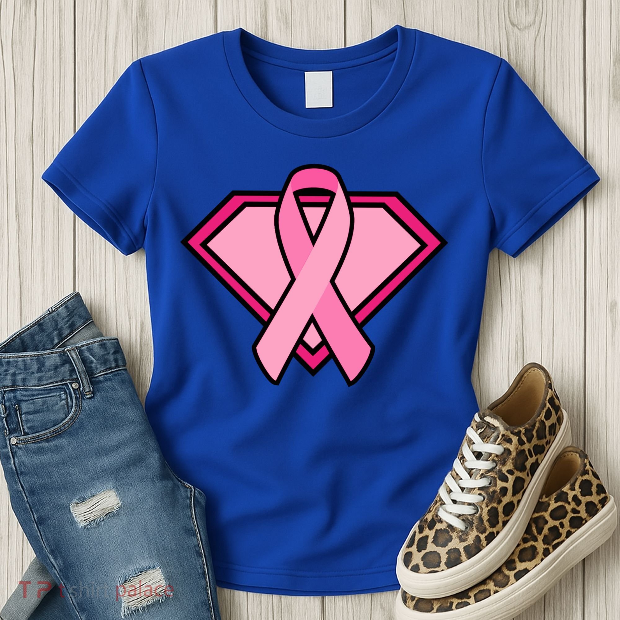 Super Breast Cancer Superhero Women's T-Shirt