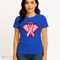 Super Breast Cancer Superhero Women's T-Shirt thumb 4