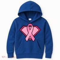 Super Breast Cancer Superhero Kids Hoodie thumb 0