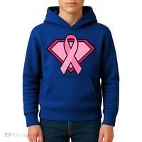 Super Breast Cancer Superhero Kids Hoodie thumb 4