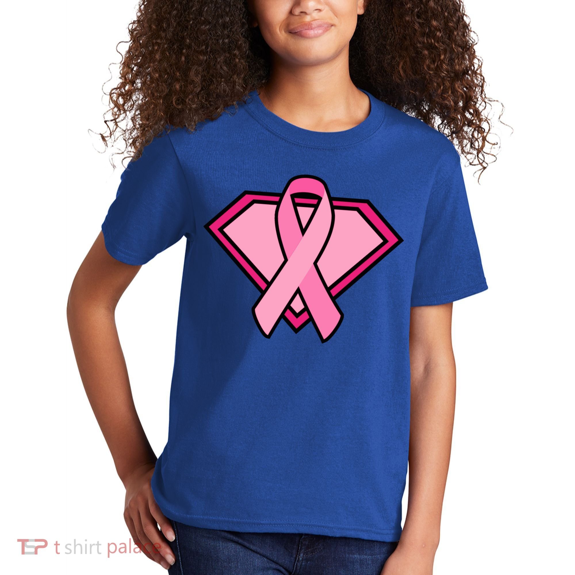Super Breast Cancer Superhero Kids T-Shirt