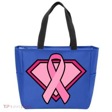 Super Breast Cancer Superhero Tote Bag