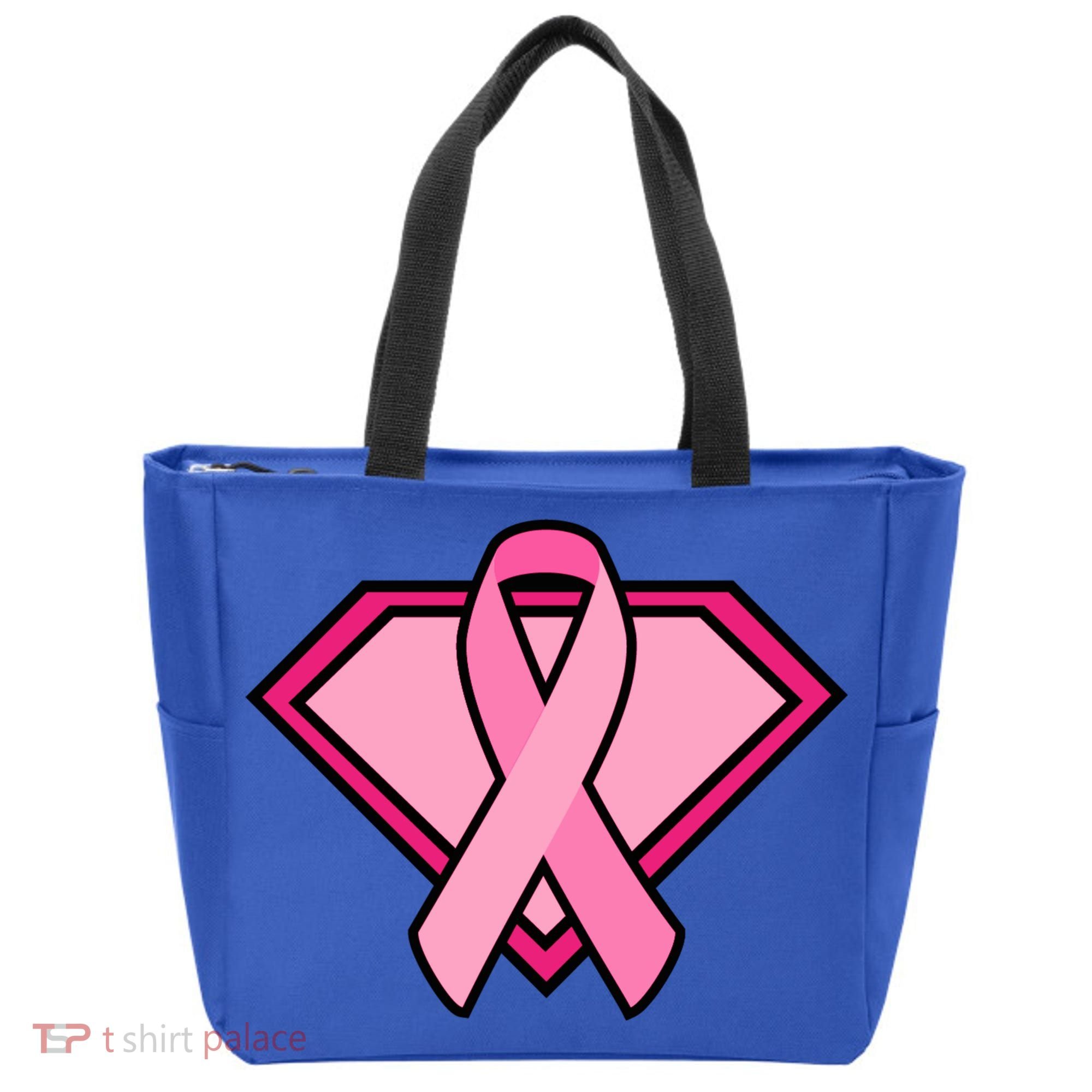 Super Breast Cancer Superhero Tote Bag