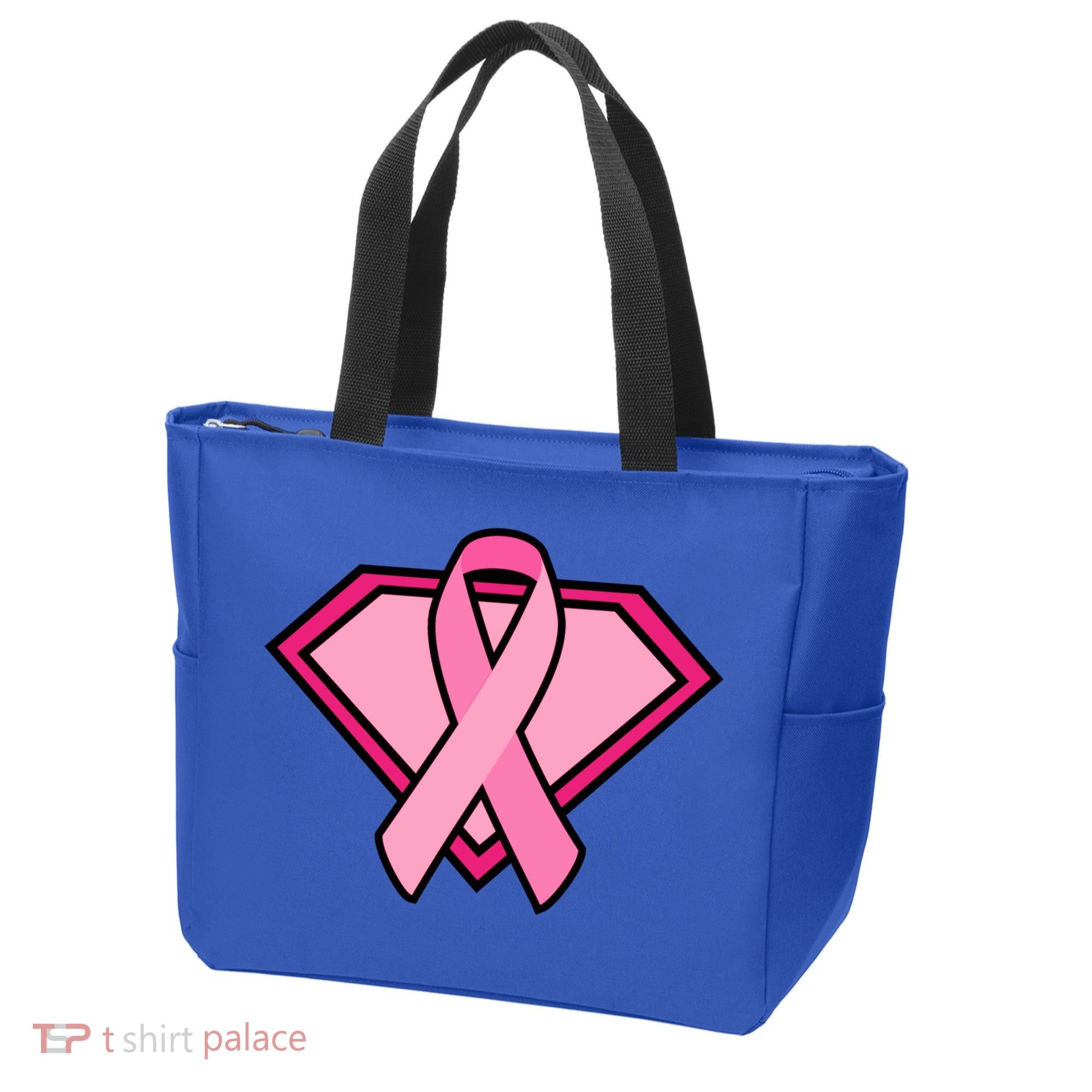 Super Breast Cancer Superhero Tote Bag