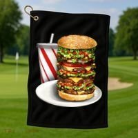 Super Burger Golf Towel thumb 1