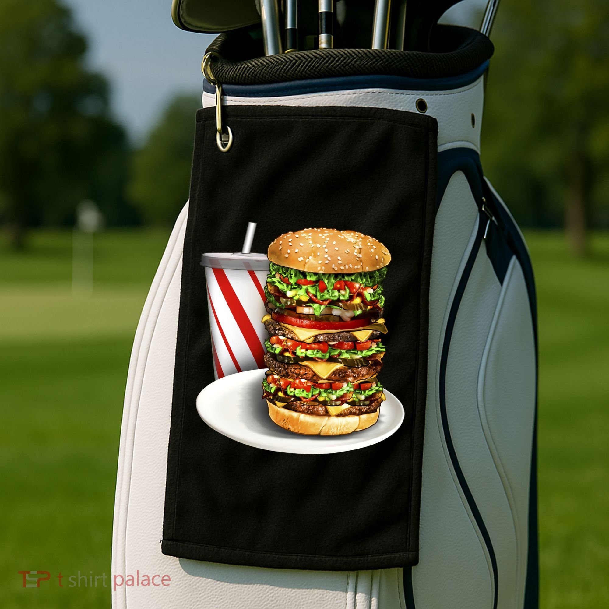 Super Burger Golf Towel