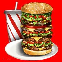 Super Burger Santa Hat thumb 1