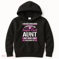 Super Cool Aunt Kiling It Kids Hoodie thumb 0