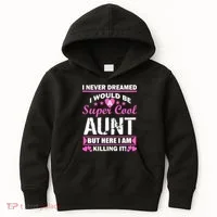 Super Cool Aunt Kiling It Kids Hoodie thumb 0