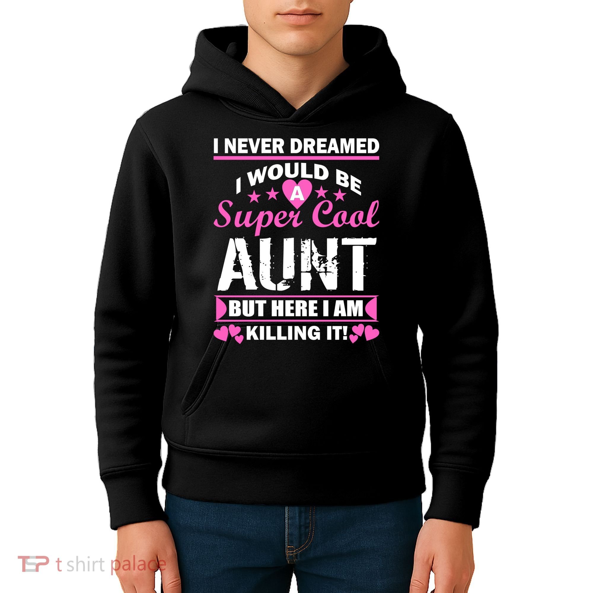 Super Cool Aunt Kiling It Kids Hoodie