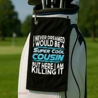 Super Cool Cousin Golf Towel thumb 2
