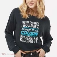 Super Cool Cousin Cropped Pullover Crew thumb 2