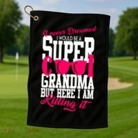 Super Cool Grandma Golf Towel thumb 1
