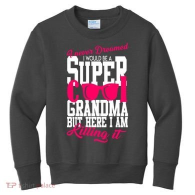 Super Cool Grandma Kids Sweatshirt