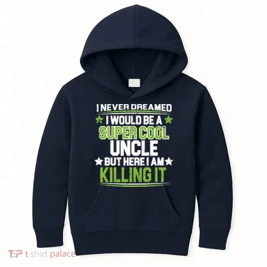 Super Cool Uncle Killing It Kids Hoodie