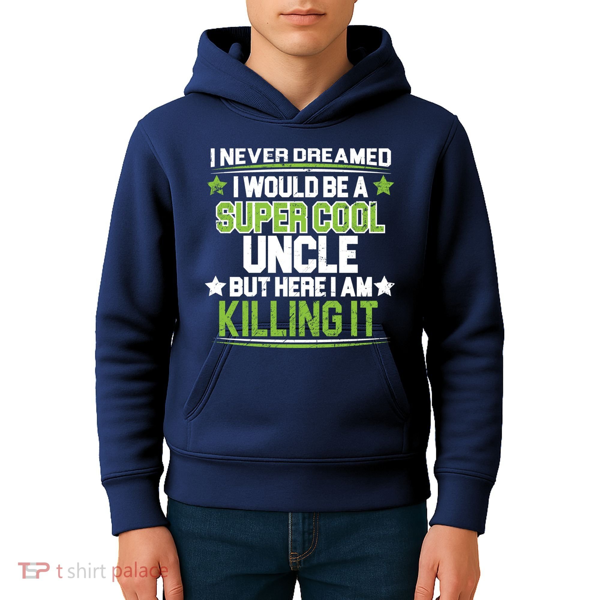 Super Cool Uncle Killing It Kids Hoodie