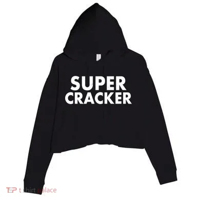 Super Cracker Crop Fleece Hoodie